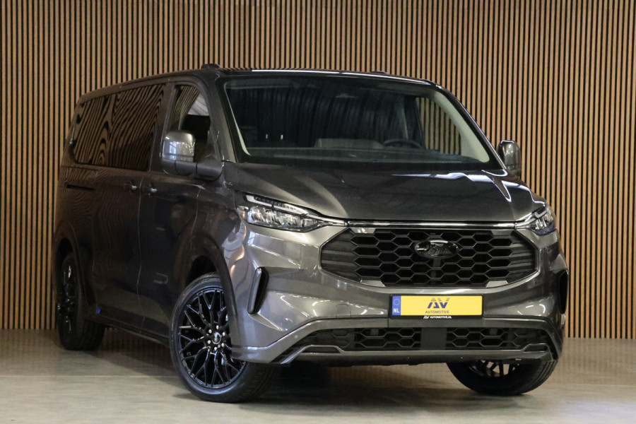 Ford Transit Custom 300 2.0 TDCI L2H1 Sport 170 PK DC | L+R Schuifdeur | Dubbel Cabine | B&O | ACC | Blind Spot | Navigatie | Camera | CarPlay | Lan | Raptor Edition | Trekhaak | 6-Zitter | MODELJAAR 2025 | Verlengde fabrieksgarantie tot 12-2029 | Dubbel Cabine