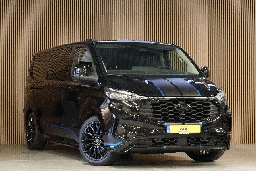 Ford Transit Custom 320 2.0 TDCI L2H1 Sport 170 PK DC | L+R Schuifdeur | Dubbel Cabine | B&O | ACC | Blind Spot | Navigatie | Camera | CarPlay | Lan | Raptor Edition | Trekhaak | 6-Zitter | MODELJAAR 2025 | Verlengde fabrieksgarantie tot 12-2029 | Dubbel Cabine