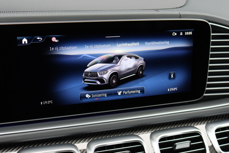 Mercedes-Benz GLE Coupé AMG 53 Hybrid 4MATIC+ Premium Aut9 | Facelift | 'Manufaktur' | Airmatic | Distronic | Carbon | Panoramadak | Massage | Trekhaak | Vlakkenverwarming | HUD | Stoelventilatie | Luchtkwaliteitspakket |