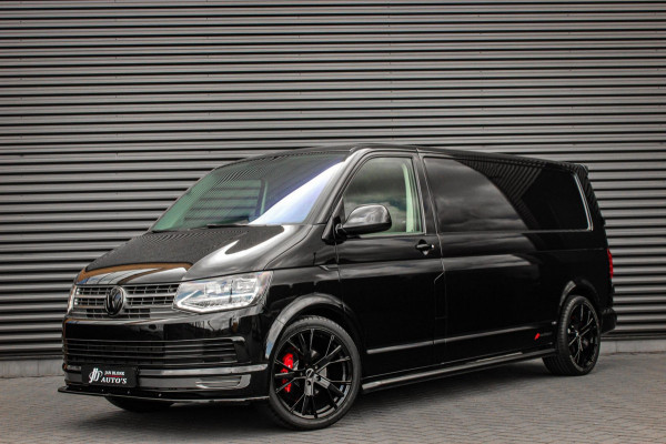 Volkswagen Transporter 2.0 TDI L2H1 150PK / APPLE CARPLAY / VERLAAGD / ALCANTARA STUUR / FULL BLACK / TREKAAK / SPOILER / CRUISE