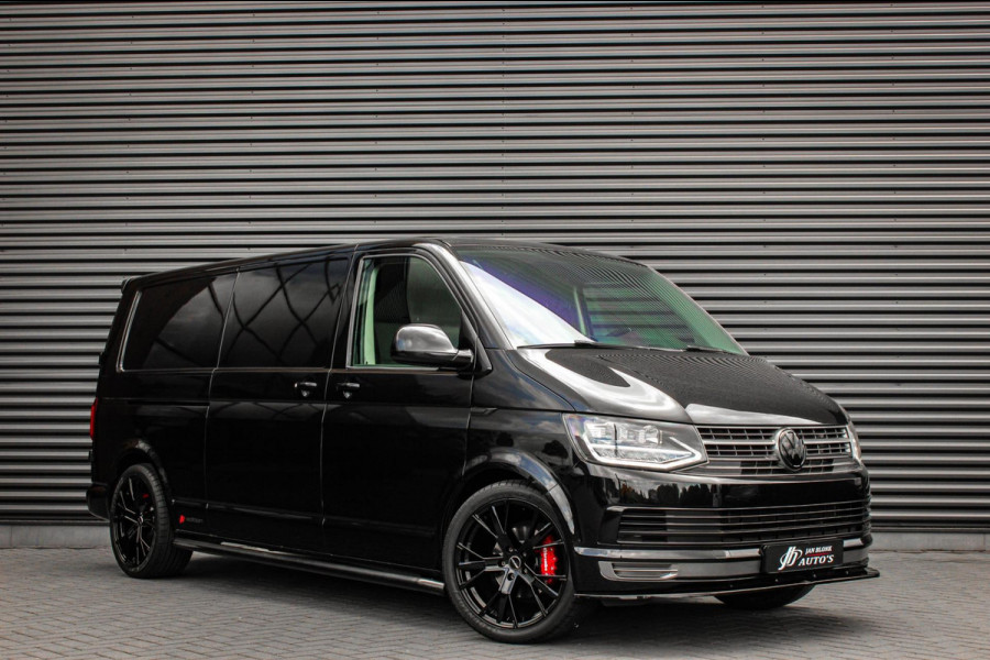 Volkswagen Transporter 2.0 TDI L2H1 150PK / APPLE CARPLAY / VERLAAGD / ALCANTARA STUUR / FULL BLACK / TREKAAK / SPOILER / CRUISE