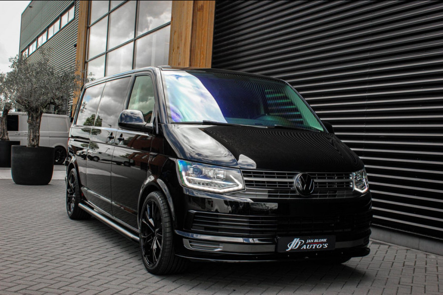 Volkswagen Transporter 2.0 TDI L2H1 150PK / APPLE CARPLAY / VERLAAGD / ALCANTARA STUUR / FULL BLACK / TREKAAK / SPOILER / CRUISE