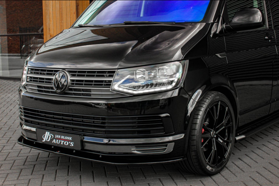 Volkswagen Transporter 2.0 TDI L2H1 150PK / APPLE CARPLAY / VERLAAGD / ALCANTARA STUUR / FULL BLACK / TREKAAK / SPOILER / CRUISE