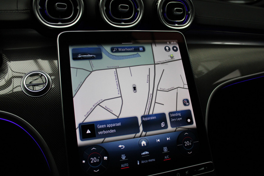 Mercedes-Benz C-Klasse Estate 220d AMG Panodak Leer Navi HUD 360° Massagestoelen PTS Distronic Plus Elektr. achterklep BTW auto