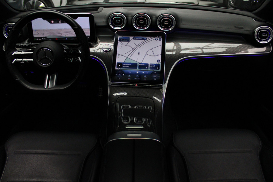 Mercedes-Benz C-Klasse Estate 220d AMG Panodak Leer Navi HUD 360° Massagestoelen PTS Distronic Plus Elektr. achterklep BTW auto