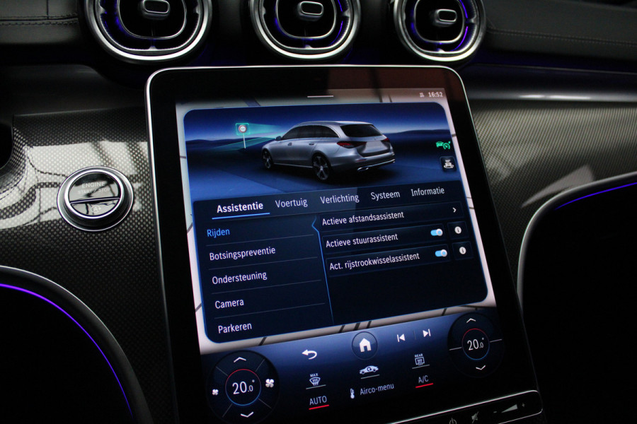 Mercedes-Benz C-Klasse Estate 220d AMG Panodak Leer Navi HUD 360° Massagestoelen PTS Distronic Plus Elektr. achterklep BTW auto