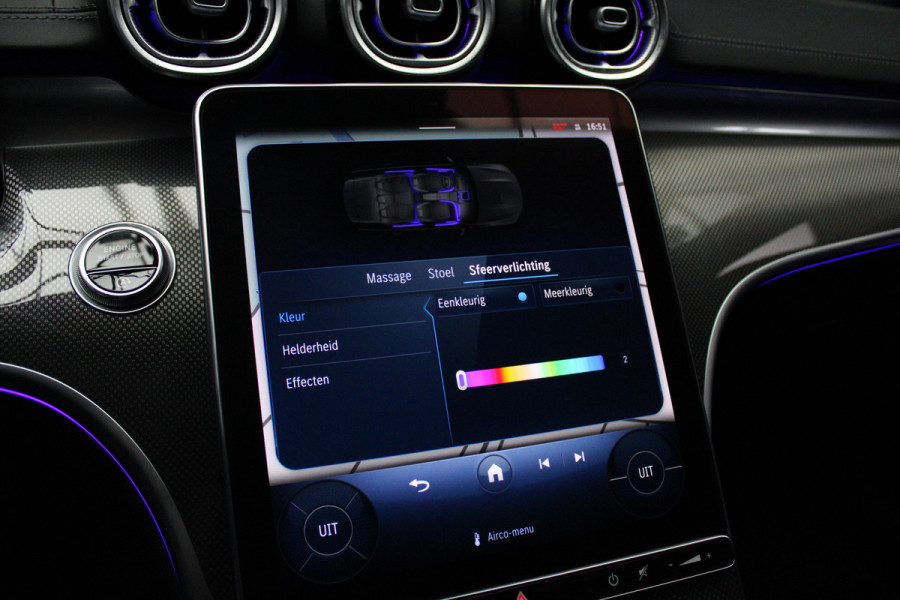 Mercedes-Benz C-Klasse Estate 220d AMG Panodak Leer Navi HUD 360° Massagestoelen PTS Distronic Plus Elektr. achterklep BTW auto