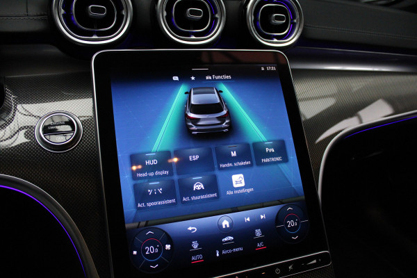 Mercedes-Benz C-Klasse Estate 220d AMG Panodak Leer Navi HUD 360° Massagestoelen PTS Distronic Plus Elektr. achterklep BTW auto