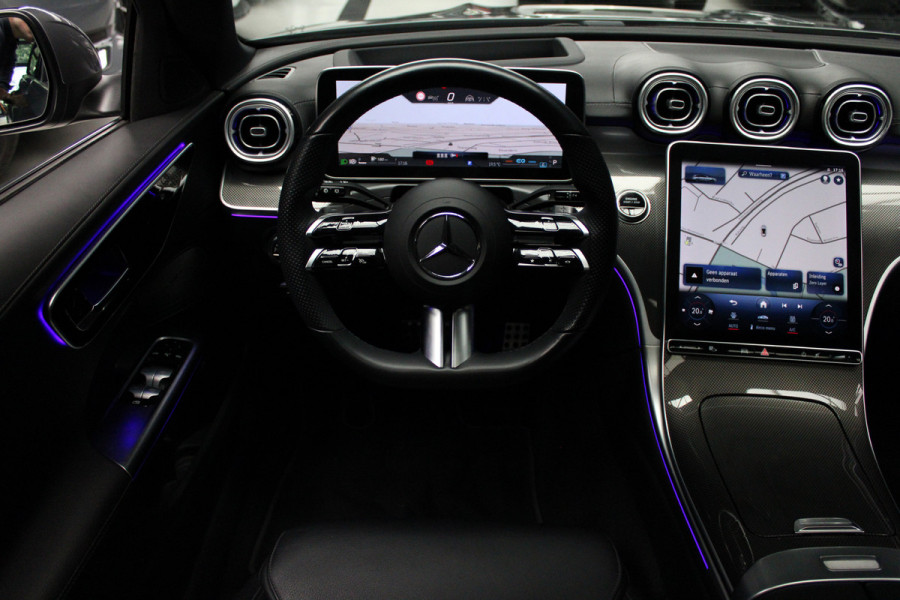 Mercedes-Benz C-Klasse Estate 220d AMG Panodak Leer Navi HUD 360° Massagestoelen PTS Distronic Plus Elektr. achterklep BTW auto