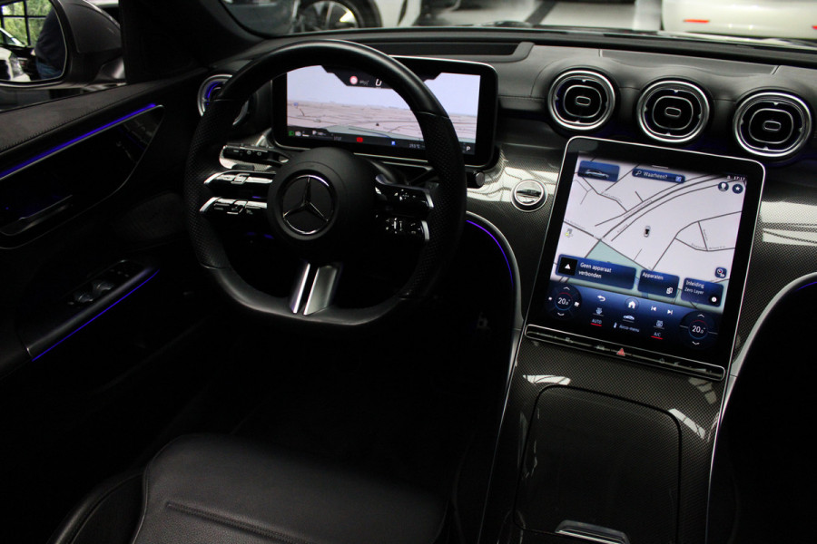 Mercedes-Benz C-Klasse Estate 220d AMG Panodak Leer Navi HUD 360° Massagestoelen PTS Distronic Plus Elektr. achterklep BTW auto