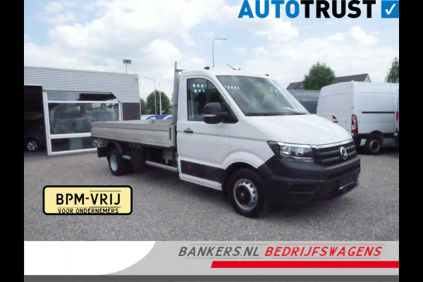 Volkswagen Crafter 2.0 TDI 120PK, L4, Dubbel lucht, Trekhaak 3.500KG, Airco, Open laadbak 425*204*40