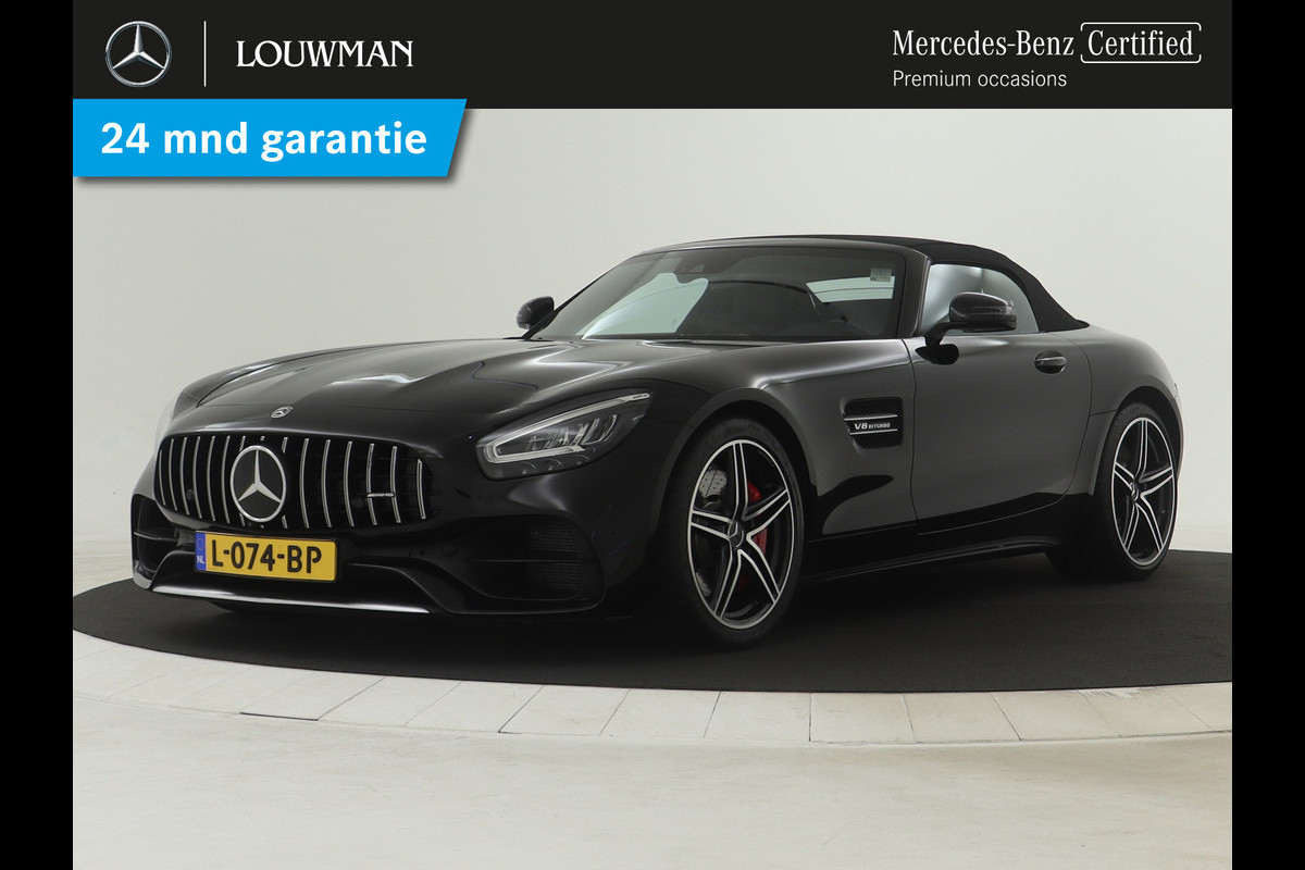 Mercedes-Benz AMG GT Roadster 4.0 Premium | V8 | 476 pk | Airscarf | Alarm | Distronic | Brandstoftank met groter volume 75 liter| Inclusief 24 maanden MB Certified garantie voor Europa. Mercedes-Benz AMG GT Roadster 4.0 Premium | V8 | 476 pk | Airscarf | Alarm | Distronic | Brandstoftank met groter volume 75 liter| Inclusief 24 maanden MB Certified garantie voor Europa.