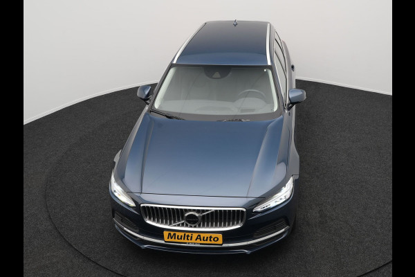 Volvo V90 T6 AWD Inscription Plug In Hybrid 340pk PHEV | Adaptive Cruise | Trekhaak af Fabriek | Head Up | Lederen Sportstoelen Memory | Harman Kardon | 360 Camera | BLIS | Pilot Assist | Stuurverwarming |