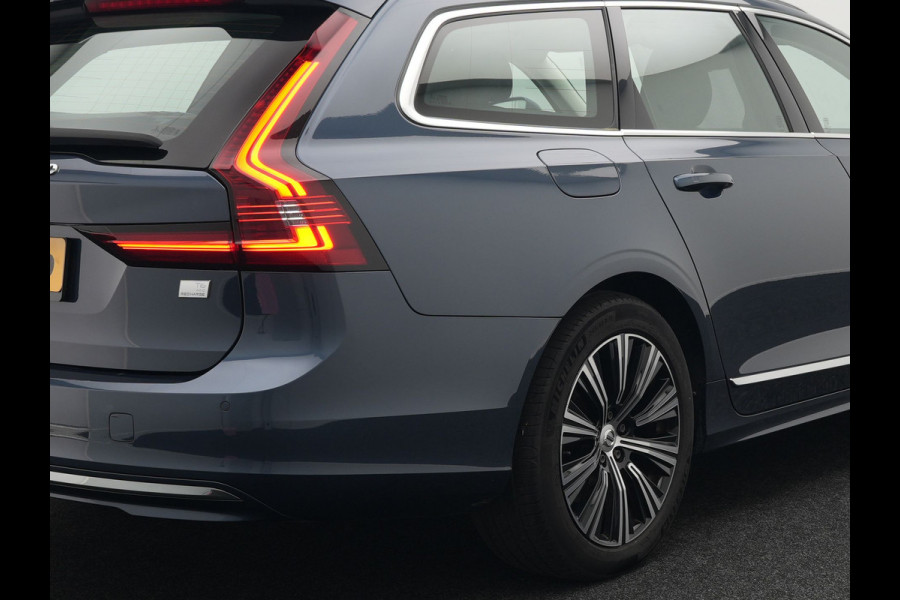 Volvo V90 T6 AWD Inscription Plug In Hybrid 340pk PHEV | Adaptive Cruise | Trekhaak af Fabriek | Head Up | Lederen Sportstoelen Memory | Harman Kardon | 360 Camera | BLIS | Pilot Assist | Stuurverwarming |