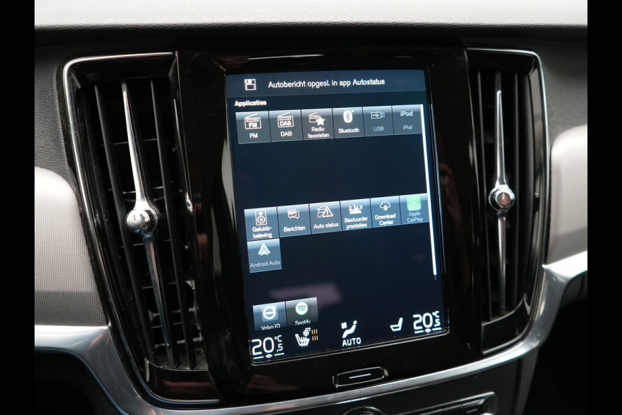 Volvo V90 T6 AWD Inscription Plug In Hybrid 340pk PHEV | Adaptive Cruise | Trekhaak af Fabriek | Head Up | Lederen Sportstoelen Memory | Harman Kardon | 360 Camera | BLIS | Pilot Assist | Stuurverwarming |