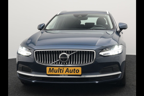 Volvo V90 T6 AWD Inscription Plug In Hybrid 340pk PHEV | Adaptive Cruise | Trekhaak af Fabriek | Head Up | Lederen Sportstoelen Memory | Harman Kardon | 360 Camera | BLIS | Pilot Assist | Stuurverwarming |