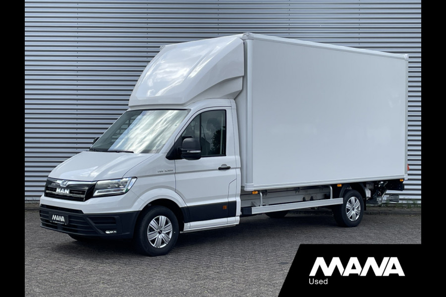 MAN TGE 3.180 177PK NIEUW Bakwagen Laadklep Zijdeur Lat om lat Carplay Airco Cruise control