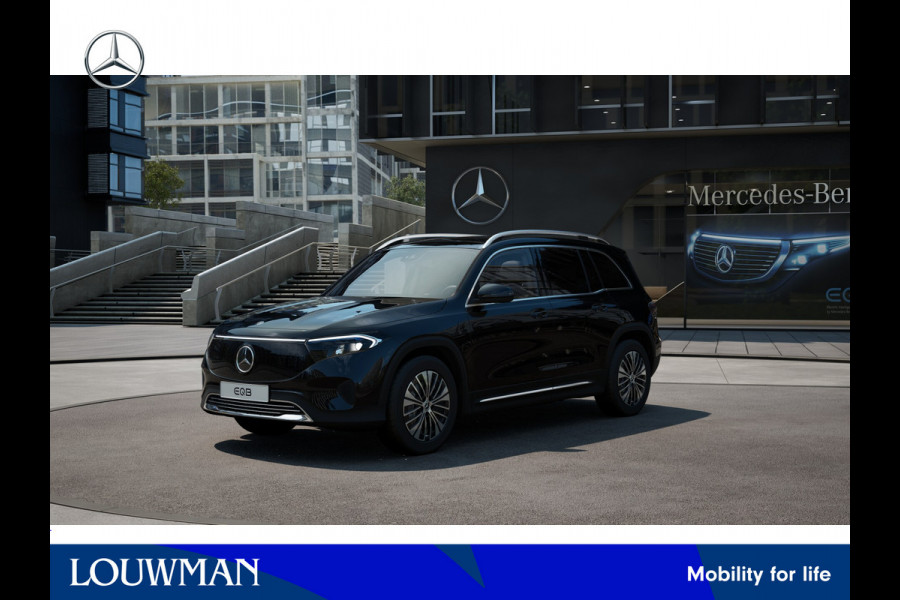 Mercedes-Benz EQB 250+ Business Solution Luxury 7p. 71 kWh | Parkeerpakket met achteruitrijcamera | EASY PACK achterklep | Dodehoekassistent | GUARD 360° Voertuigbescherming Plus | Extra USB-poorten | Verwarmde stoelen vooraan |