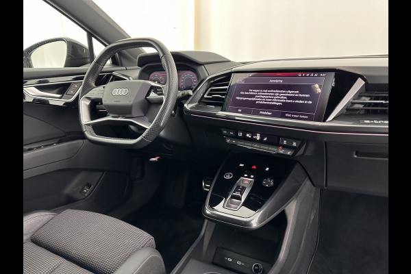 Audi Q4 e-tron 40 S edition 77 kWh S-Line-Sportpack [ 3-Fase ] (INCL-BTW) *HEAT-PUMP | LEATHER-FABRIC | MATRIX-LED | ADAPTIVE-CRUISE | AMBIENT-LIGHT | DIGI-COCKPIT | AUDI-SOUND | DAB+ | KEYLESS | SHIFT-PADDLES | CAMERA | HEATED-SPORTSEATS | 20''ALU*