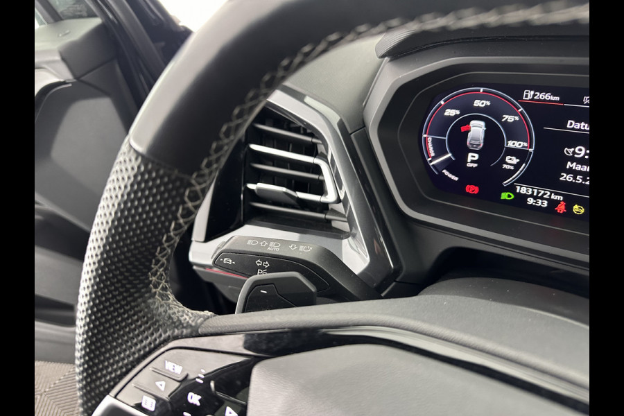 Audi Q4 e-tron 40 S edition 77 kWh S-Line-Sportpack [ 3-Fase ] (INCL-BTW) *HEAT-PUMP | LEATHER-FABRIC | MATRIX-LED | ADAPTIVE-CRUISE | AMBIENT-LIGHT | DIGI-COCKPIT | AUDI-SOUND | DAB+ | KEYLESS | SHIFT-PADDLES | CAMERA | HEATED-SPORTSEATS | 20''ALU*