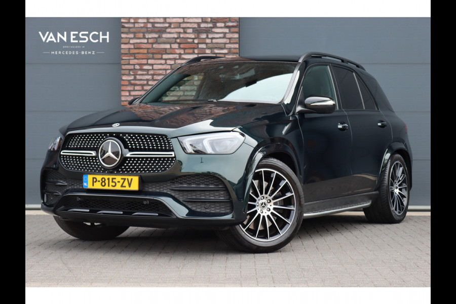 Mercedes-Benz GLE 450 4MATIC Premium+ AMG Line Aut9 | Luchtvering | Distronic+ | Trekhaak | Elek. stoelen Achter | HUD | Panoramadak | Memory | Zonnescherm | Standkachel | Parfumering |