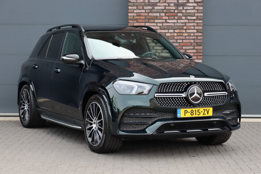 Mercedes-Benz GLE 450 4MATIC Premium+ AMG Line Aut9 | Luchtvering | Distronic+ | Trekhaak | Elek. stoelen Achter | HUD | Panoramadak | Memory | Zonnescherm | Standkachel | Parfumering |