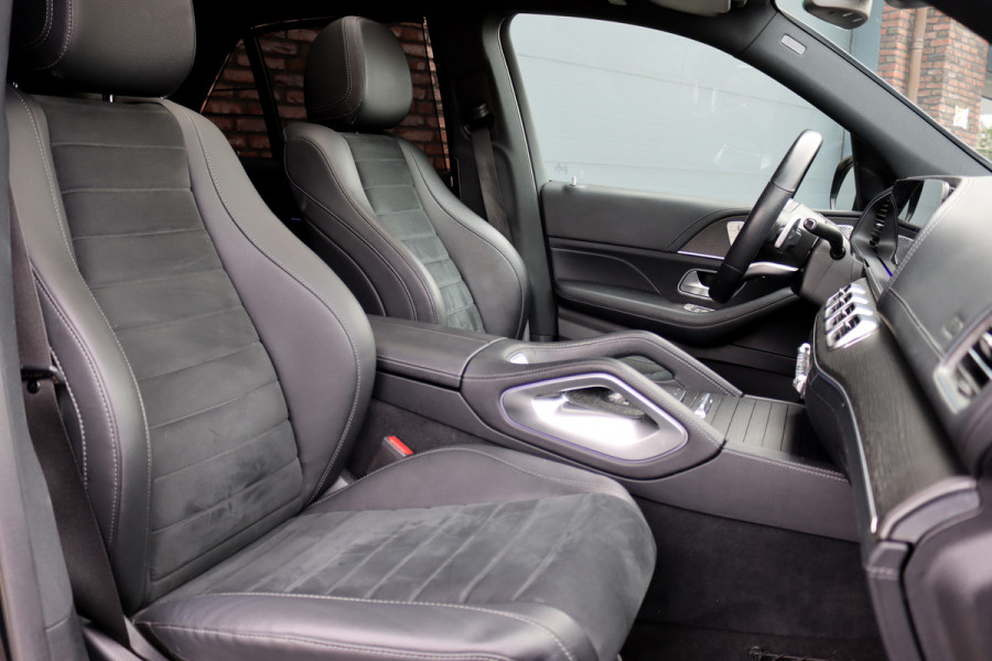 Mercedes-Benz GLE 450 4MATIC Premium+ AMG Line Aut9 | Luchtvering | Distronic+ | Trekhaak | Elek. stoelen Achter | HUD | Panoramadak | Memory | Zonnescherm | Standkachel | Parfumering |