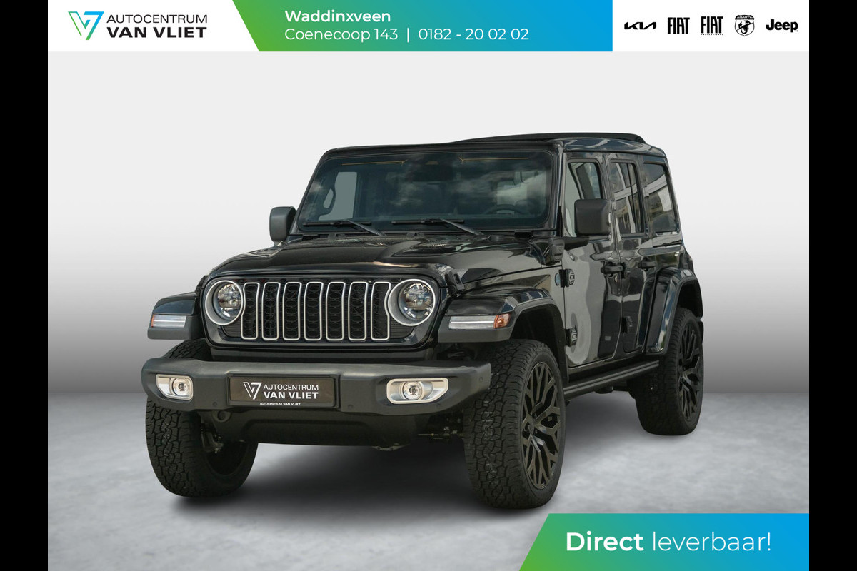 Jeep Wrangler Unlimited 4xe 380 Sahara | Uit voorraad leverbaar | MY25 | Sky One-Touch Power Soft Top | 22" Brute velgen | Geel kenteken ! Jeep Wrangler Unlimited 4xe 380 Sahara | Uit voorraad leverbaar | MY25 | Sky One-Touch Power Soft Top | 22" Brute velgen | Geel kenteken !