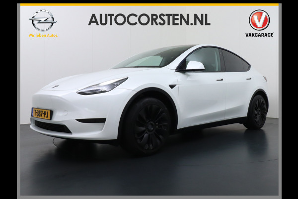 Tesla Model Y RWD 58kWh Lmv 19" Warmtepomp LFP-Accu Autopilot FSD-Computer 3 Leder Panoramadak Elektr.Stuur+Stoel+Verwarmd Navi Ecc Premium Au Camera's Elektr.AchterKlep Parkeer Assistent 2xContactloos-laden Sentry-Mode PrivacyGlas Bluetooth Dodehoek detector Connected services AMD-Ryzen Processor 1.600kg trekvermogen Origineel Nederlandse Auto Fabrieksgarantie t/m 31-12-2026 Garantie op Accu en Motor tot 04-08-2031 max. 160.000km 1e particuliere eigenaar!