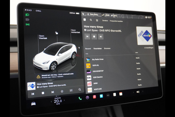 Tesla Model Y RWD 58kWh Lmv 19" Warmtepomp LFP-Accu Autopilot FSD-Computer 3 Leder Panoramadak Elektr.Stuur+Stoel+Verwarmd Navi Ecc Premium Au Camera's Elektr.AchterKlep Parkeer Assistent 2xContactloos-laden Sentry-Mode PrivacyGlas Bluetooth Dodehoek detector Connected services AMD-Ryzen Processor 1.600kg trekvermogen Origineel Nederlandse Auto Fabrieksgarantie t/m 31-12-2026 Garantie op Accu en Motor tot 04-08-2031 max. 160.000km 1e particuliere eigenaar!