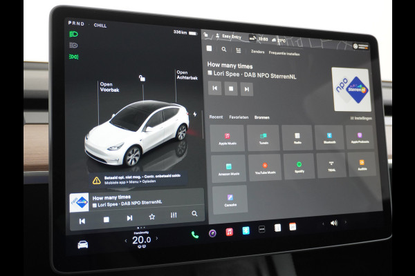 Tesla Model Y RWD 58kWh Lmv 19" Warmtepomp LFP-Accu Autopilot FSD-Computer 3 Leder Panoramadak Elektr.Stuur+Stoel+Verwarmd Navi Ecc Premium Au Camera's Elektr.AchterKlep Parkeer Assistent 2xContactloos-laden Sentry-Mode PrivacyGlas Bluetooth Dodehoek detector Connected services AMD-Ryzen Processor 1.600kg trekvermogen Origineel Nederlandse Auto Fabrieksgarantie t/m 31-12-2026 Garantie op Accu en Motor tot 04-08-2031 max. 160.000km 1e particuliere eigenaar!