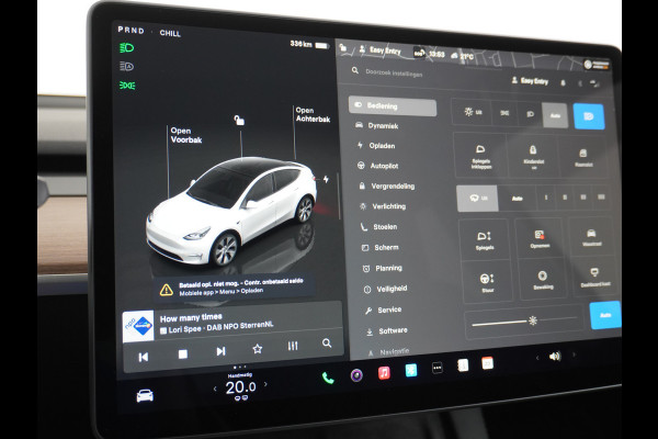 Tesla Model Y RWD 58kWh Lmv 19" Warmtepomp LFP-Accu Autopilot FSD-Computer 3 Leder Panoramadak Elektr.Stuur+Stoel+Verwarmd Navi Ecc Premium Au Camera's Elektr.AchterKlep Parkeer Assistent 2xContactloos-laden Sentry-Mode PrivacyGlas Bluetooth Dodehoek detector Connected services AMD-Ryzen Processor 1.600kg trekvermogen Origineel Nederlandse Auto Fabrieksgarantie t/m 31-12-2026 Garantie op Accu en Motor tot 04-08-2031 max. 160.000km 1e particuliere eigenaar!