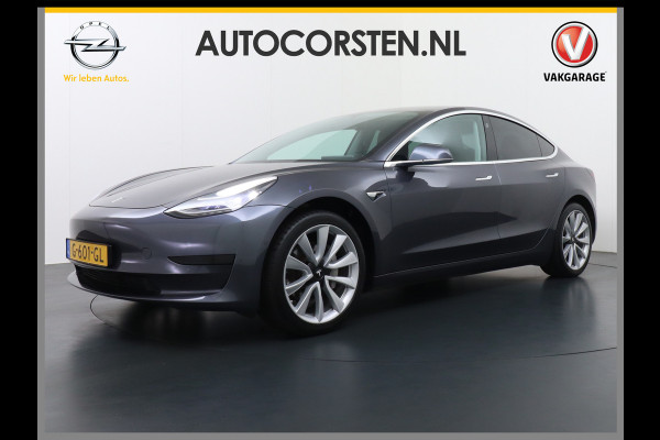 Tesla Model 3 RWD SR+ 60kWh 325PK FSD 2.5-Computer Priv.Glas Lmv 19" AutoPilot Leder PanoDak Adaptive-Cruise Lmv Camera's Elektr.-Stuur+Stoele Navi LED Comfortstoelen ACC DAB GSM-Sleutel+Voorverwarmen interieur via App One-Pedal-Drive Origineel Nederlandse auto tot 11kw laden thuis! Garantie Accu tot 30-09-2027 max 160.000km 1.584kg licht! (23 euro belasting p/m)