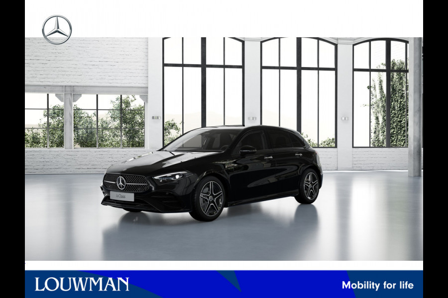 Mercedes-Benz A-Klasse 180 Business Solution AMG | Nightpakket | Parkeerpakket met achteruitrijcamera | KEYLESS GO | Sfeerverlichting | MULTIBEAM LED | Extra USB-poorten | Verwarmde stoelen vooraan | Spiegelpakket |