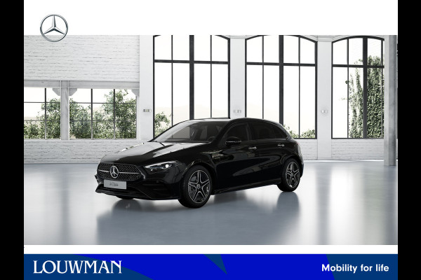 Mercedes-Benz A-Klasse 180 Business Solution AMG | Nightpakket | Parkeerpakket met achteruitrijcamera | KEYLESS GO | Sfeerverlichting | MULTIBEAM LED | Extra USB-poorten | Verwarmde stoelen vooraan | Spiegelpakket |