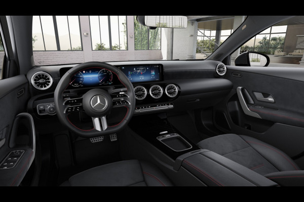 Mercedes-Benz A-Klasse 180 Business Solution AMG | Nightpakket | Parkeerpakket met achteruitrijcamera | KEYLESS GO | Sfeerverlichting | MULTIBEAM LED | Extra USB-poorten | Verwarmde stoelen vooraan | Spiegelpakket |
