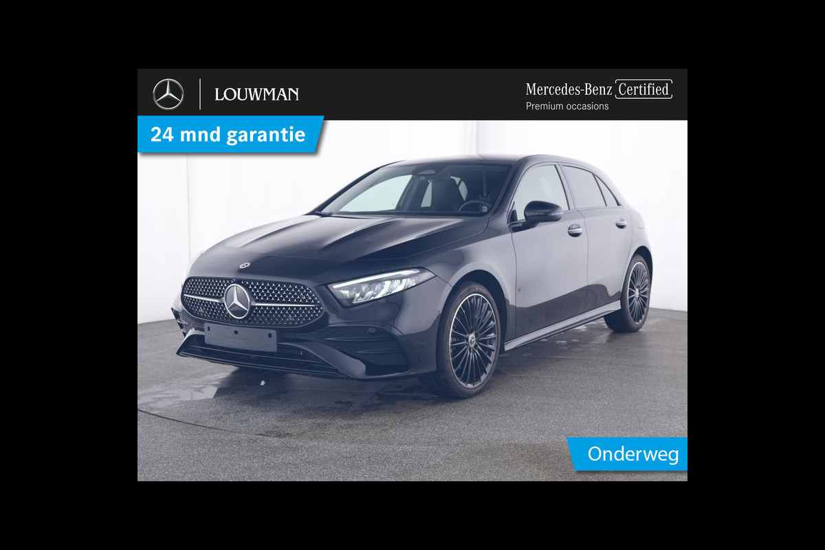 Mercedes-Benz A-Klasse 250 e AMG Face Lift Plug-In Hybride | AMG Line Advanced Plus | Night Pakket | Trekhaak Sfeerverlichting | Stuur en Stoelverwarming | Inclusief 24 maanden MB Certified garantie voor Europa.