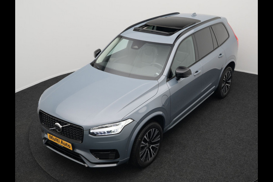 Volvo XC90 T8 Recharge AWD Plus Dark 456pk Plug In Hybrid Long Range PHEV | Panodak | Adaptive Cruise | Luxe Lederen Sportstoelen Memory & Ventilatie | 360 Camera | Harman Kardon | Google Maps | Keyless |
