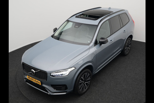 Volvo XC90 T8 Recharge AWD Plus Dark 456pk Plug In Hybrid Long Range PHEV | Panodak | Adaptive Cruise | Luxe Lederen Sportstoelen Memory & Ventilatie | 360 Camera | Harman Kardon | Google Maps | Keyless |