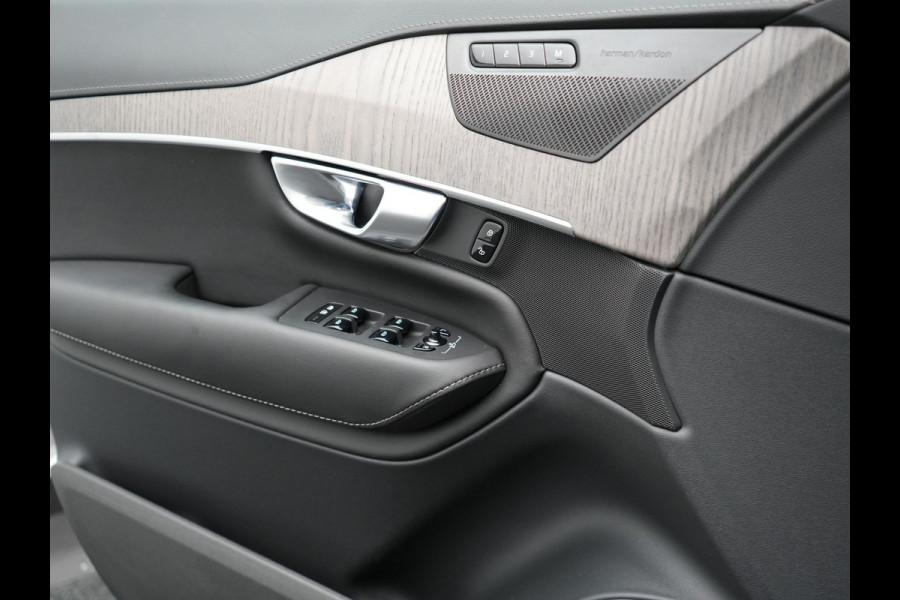 Volvo XC90 T8 Recharge AWD Plus Dark 456pk Plug In Hybrid Long Range PHEV | Panodak | Adaptive Cruise | Luxe Lederen Sportstoelen Memory & Ventilatie | 360 Camera | Harman Kardon | Google Maps | Keyless |