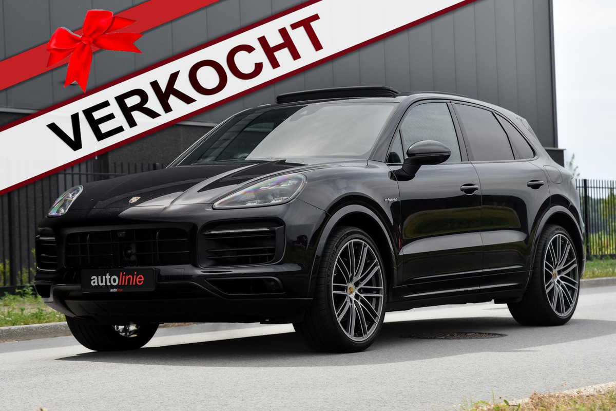 Porsche Cayenne 3.0 E-Hybrid. Sport Design, Chrono, Pano, Luchtv, 18 Weg, ACC, 360, Keyless, Bose, Trekh, CarPlay! Porsche Cayenne 3.0 E-Hybrid. Sport Design, Chrono, Pano, Luchtv, 18 Weg, ACC, 360, Keyless, Bose, Trekh, CarPlay!