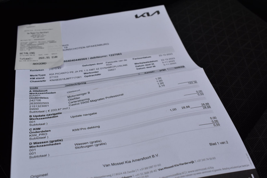 Kia Picanto 1.0 DPi ComfortLine Automaat Keyless Camera Cruise Trekhaak