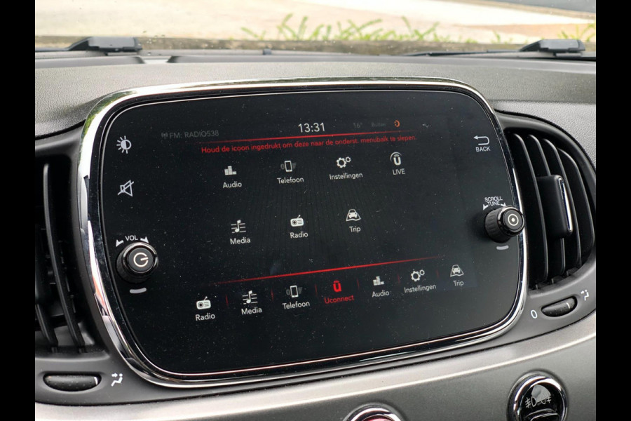 Fiat 500 0.9 TwinAir Turbo Sport 80PK | Half leder, Airco, Cruise, 15'' LMV, USB/AUX | NAP |