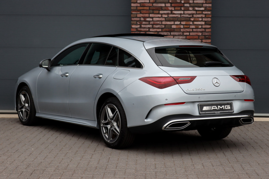 Mercedes-Benz CLA-Klasse Shooting Brake 250 e Star Edition AMG Line Aut8 | Panoramadak | Distronic | Memory | Trekhaak | Verwarmd Stuurwiel | HUD | Multibeam LED | Keyless Go | Advanced Sound System |