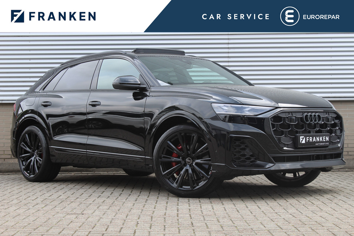 Audi Q8 60 TFSI e 490PK quattro Pro Line S Competition | Vierwielbesturing | Luchtvering | Panoramadak | Head-up | Trekhaak | B&O Audi Q8 60 TFSI e 490PK quattro Pro Line S Competition | Vierwielbesturing | Luchtvering | Panoramadak | Head-up | Trekhaak | B&O