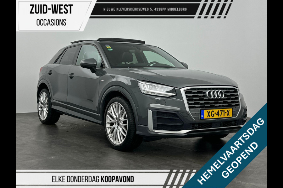 Audi Q2 1.4 TFSI CoD Launch Edition S-line Automaat Leder Panorama dak Stoelverwarming Led PDC