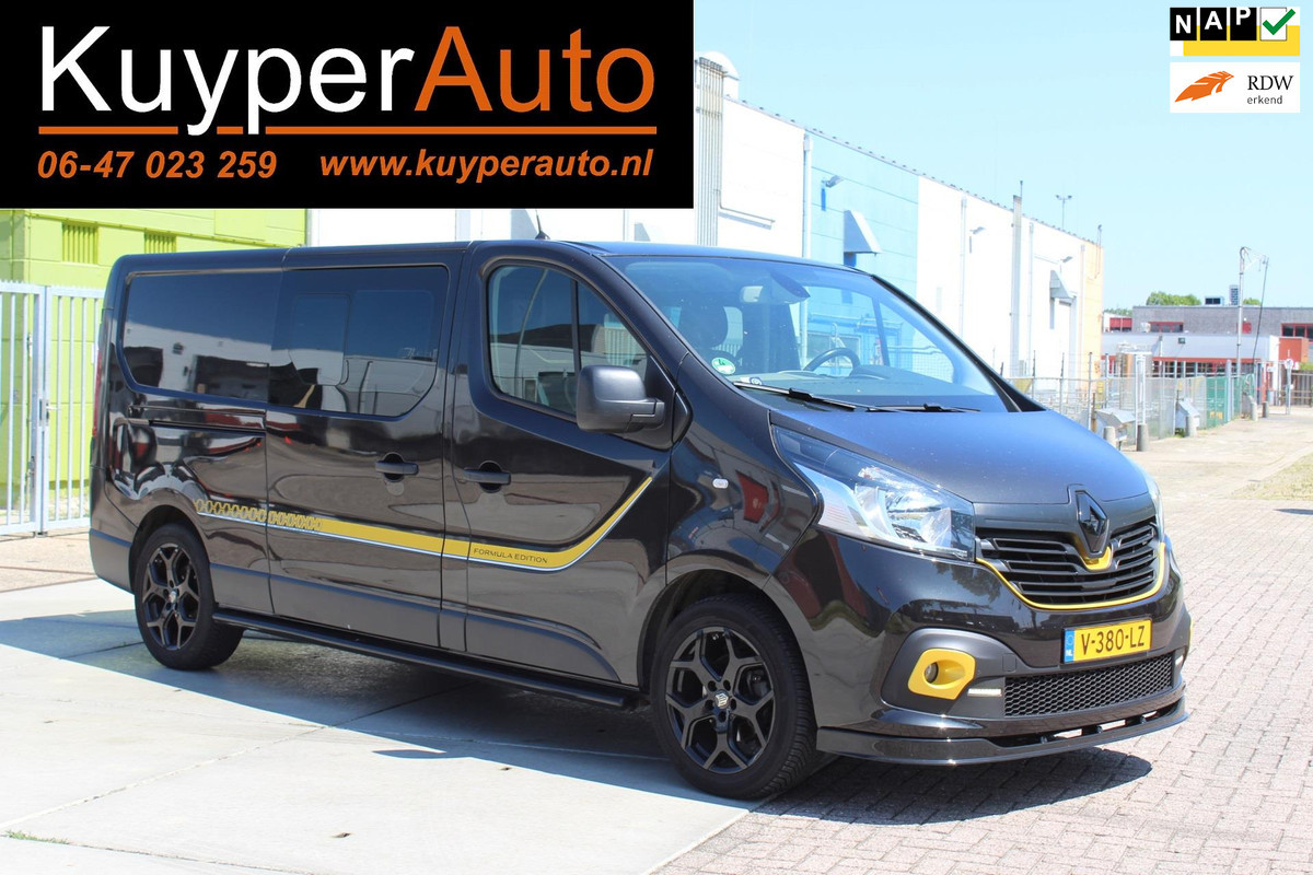 Renault Trafic 1.6 dCi T29 L2H1 DC Formula Edition Energy 5 PERS VOL LEDER CRUISE TREKHAAK DUBB. SCHUIFDEUREN ACHTERUITRIJCAMERA Renault Trafic 1.6 dCi T29 L2H1 DC Formula Edition Energy 5 PERS VOL LEDER CRUISE TREKHAAK DUBB. SCHUIFDEUREN ACHTERUITRIJCAMERA
