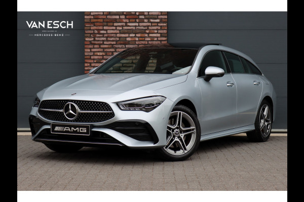 Mercedes-Benz CLA-Klasse Shooting Brake 250 e Star Edition AMG Line Aut8 | Panoramadak | Distronic | Memory | Trekhaak | Verwarmd Stuurwiel | HUD | Multibeam LED | Keyless Go | Advanced Sound System |