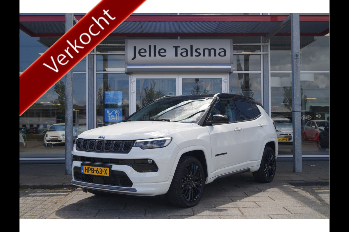 Jeep Compass 4xe 240 Plug-in Hybrid Electric S | Winterpack | Lederen bekleding | 19" lichtmetalen velgen | Apple/Android Carplay