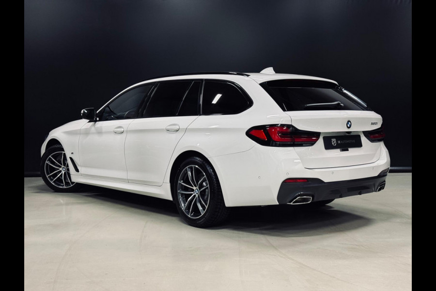 BMW 5 Serie Touring 520i 184PK High Executive M-Pakket, Pano, Laser Koplampen, Hud, Cam, Leder, Apple Carplay, Volledig Onderhoud